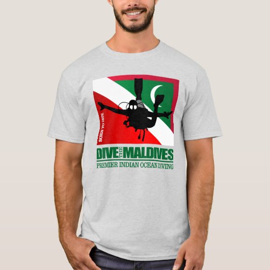 Tauchen Sie die Malediven DF2 T-Shirt (Vorderseite)