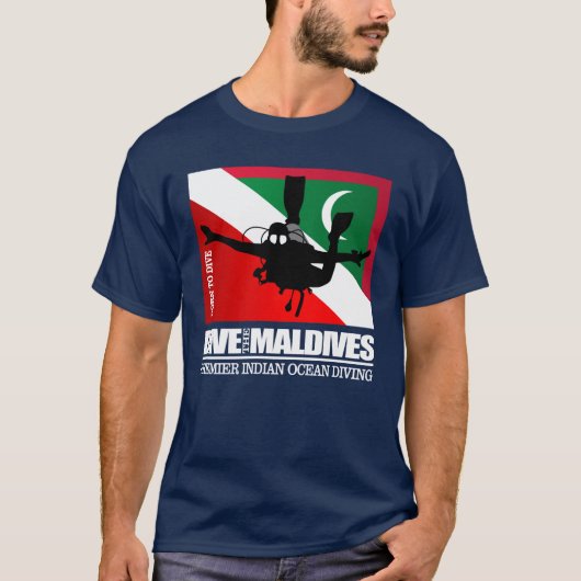Tauchen Sie die Malediven DF2 T-Shirt (Vorderseite)