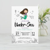 Tauchen Sie ein! Einladungen zur Geburtstagspartei (Stehend Vorderseite)