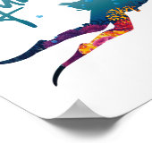 Tauchen Sie ein, ich weiß, dass ich wie ein Mädche Poster (Ecke)