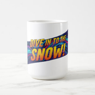Tauchen Sie ein in das Schneesnowboard Kaffeetasse