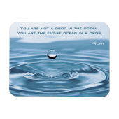 Tauchen Sie ein in den Ozean, Inspirierend Rumi Qu Magnet (Horizontal)