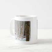 Tauchen Sie ein in den Schnee, Hirsch im Arrowhad- Kaffeetasse (Vorderseite Links)