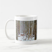 Tauchen Sie ein in den Schnee, Hirsch im Arrowhad- Kaffeetasse (Links)