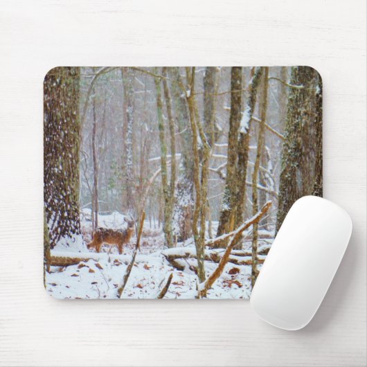 Tauchen Sie ein in den Schnee, Hirsch im Arrowhad- Mousepad (Mit Mouse)