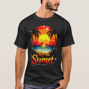 Tauchen Sie ein in den Sunset Volleyball Tee - Per