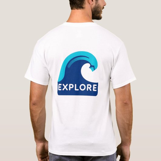 Tauchen Sie ein in den T - Shirt der Meereswelle (Rückseite)