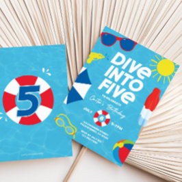 Tauchen Sie ein in die 5. Geburtstagseinladung, 5. Einladung