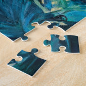 Tauchen Sie ein in die abstrakte violette Blumenpr Puzzle (Seite)