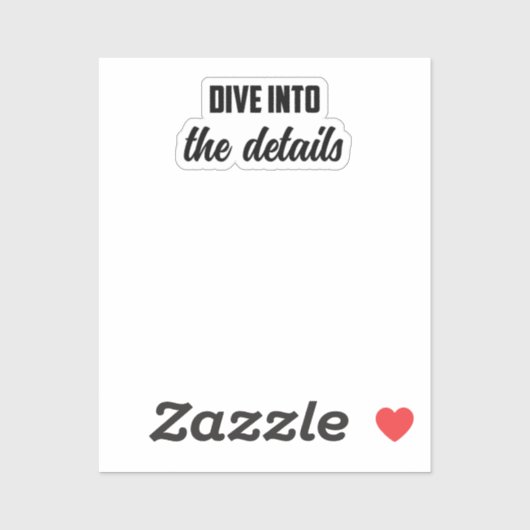 Tauchen Sie ein in die Details: Investigative Mind Aufkleber (Blatt)