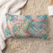 Tauchen Sie ein in die Dreams Mermaid Net Throw Ki Lendenkissen (Decke)