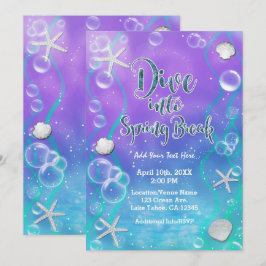 Tauchen Sie ein in die Frühlingspause unter dem Se Einladung