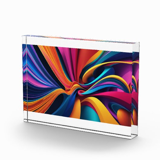 Tauchen Sie ein in die Welt der Abstrakten Malerei Fotoblock (Rechts)