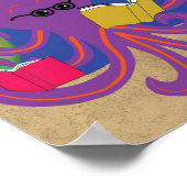 Tauchen Sie ein in ein gutes Buch Puster Poster (Ecke)
