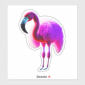 Tauchen Sie ein in eine Welt der Flamingo Stickers Aufkleber (Blatt)