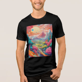 Tauchen Sie ein in eine Welt surrealer Abstrakter Tri-Blend Shirt