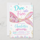 Tauchen Sie ein in fünf Einladung, Meerjungfrau Ba Einladung (Vorderseite)