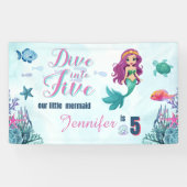 Tauchen Sie ein in fünf Lila Meerjungfrauen 5. Geb Banner (Horizontal)