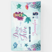 Tauchen Sie ein in fünf Lila Meerjungfrauen 5. Geb Banner (Vertikal)