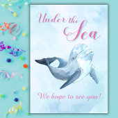 Tauchen Sie ein in fünf Lila Meerjungfrauen 5. Geb Einladung