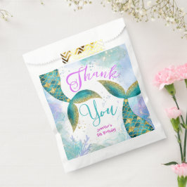 Tauchen Sie ein in fünf Meerjungfrauen 5. Geburtst Geschenktütchen