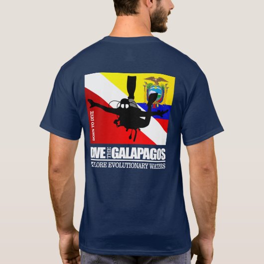Tauchen Sie Galapagos DF2 T-Shirt (Rückseite)