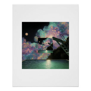 Tauchen Sie in den kosmischen Nebel-Himmel Poster