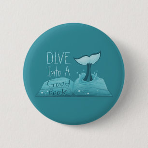 Tauchen Sie in ein gutes Buch Button