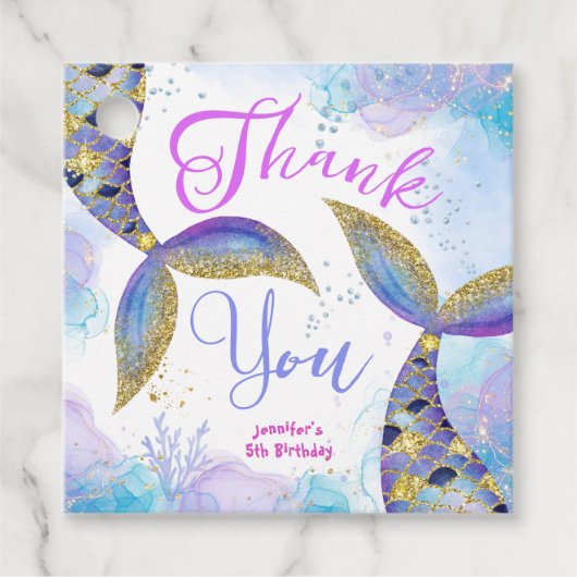 Tauchen Sie in fünf Mädchen Meerjungfrau 5. Geburt Geschenkanhänger (Vorderseite)