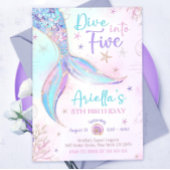 Tauchen Sie in fünf Meerjungfrau Lila Aquamarin 5. Einladung
