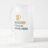 Tauchen Sie mich im Bier ...... ein Mattglas Bierglas (Vorderseite Links)
