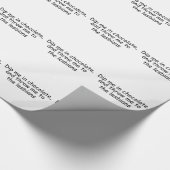 Tauchen Sie mich in Schokolade ein Geschenkpapier (Ecke)