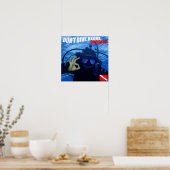 Tauchen Sie nicht allein Poster (Küche)