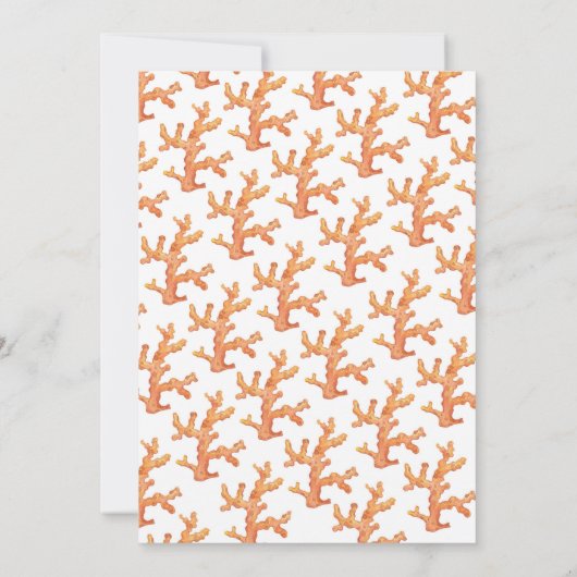 Tauchen Sie unter dem Meer in die fünfte Einladung (Rückseite)