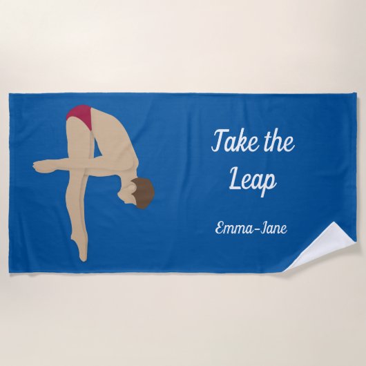 Tauchen Strandtuch (Vorderseite)