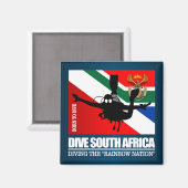 Tauchen Südafrika DF2 Magnet (Vorderseite/Rückseite)