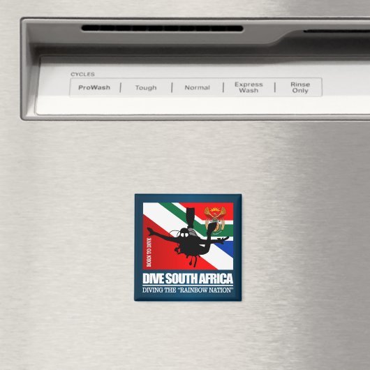 Tauchen Südafrika DF2 Magnet (In Situ (Geschirrspüler))