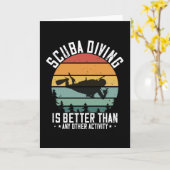 Tauchen - Tauchen ist besser als alles andere Karte (Gelbe Blume)