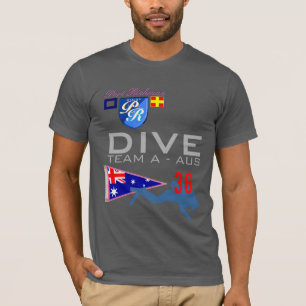 Tauchen-Team eine tauchende AUS Australien Flagge T-Shirt