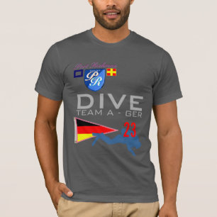 Tauchen-Team eine tauchende Flagge Nr. 23 GERS T-Shirt