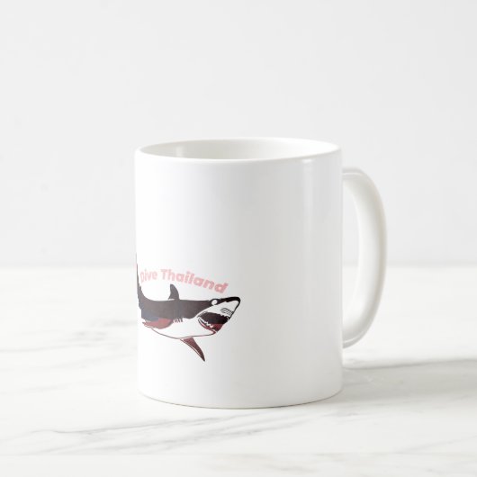 Tauchen Thailand Kaffeetasse (VorderseiteRechts)