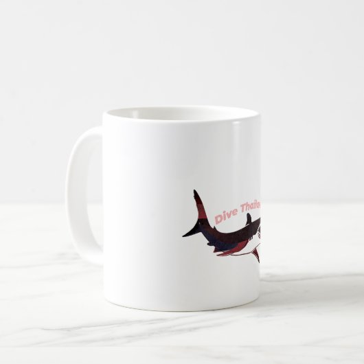 Tauchen Thailand Kaffeetasse (Vorderseite Links)