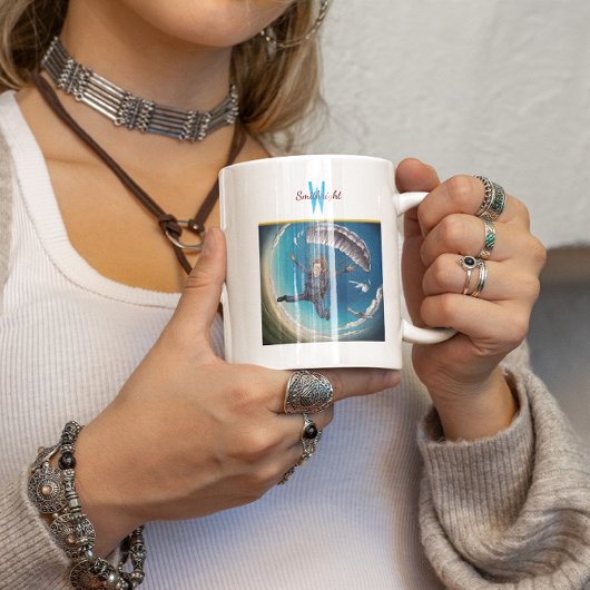 Tauchen über den Wolken Kaffeetasse