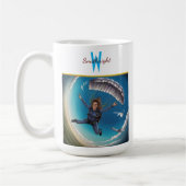 Tauchen über den Wolken Kaffeetasse (Links)