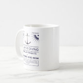 Tauchen und Segeln auf CDs Kaffeetasse (Vorderseite Links)