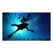 Tauchen unter Wasser Fotodruck (Vorne)