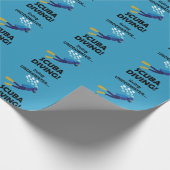 Tauchen Unterwasser Geschenkpapier (Ecke)