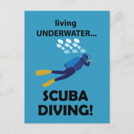 Tauchen Unterwasser Postkarte