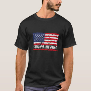 Tauchen Unterwasser-Tauchen für patriotische Tauch T-Shirt