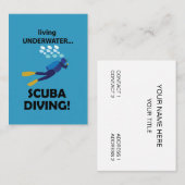 Tauchen Unterwasser Visitenkarte (Vorne/Hinten)